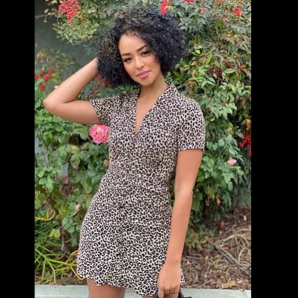 F21 | Leopard Print Shirt Dress